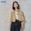 NUTS秋季新款气质街头风休闲百搭宽松显瘦短款风衣外套231047047B 商品缩略图0