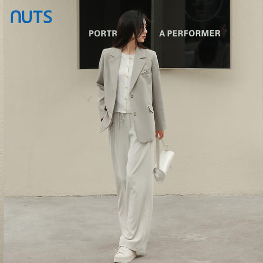 NUTS秋季新款休闲时尚气质通勤西装外套女4330409A1 商品图4