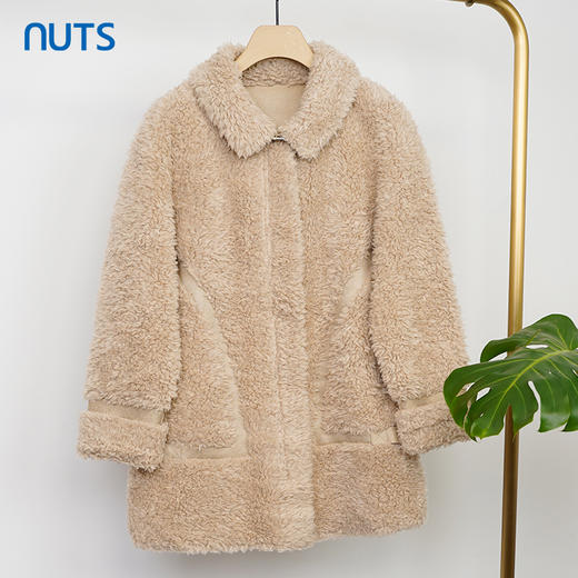 NUTS商场同款羊羔毛外套女宽松加厚141042016 商品图1