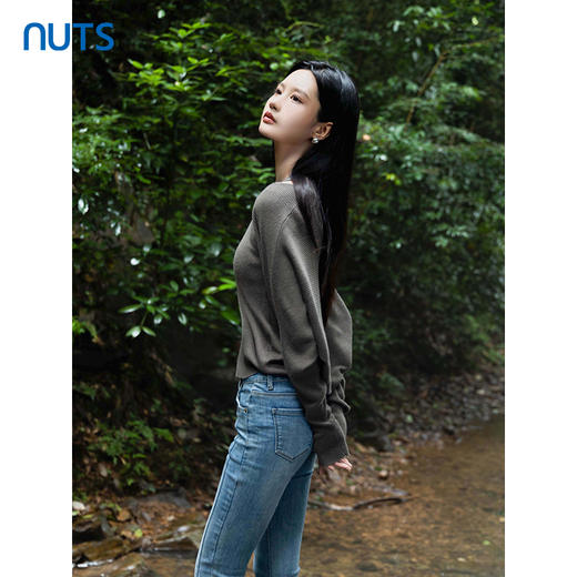 NUTS秋季新款休闲时尚百搭针织衫上衣女4310502A1 商品图4