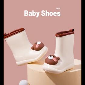 小鹿米利儿童雨鞋新款防水防滑软底可爱卡通男童女童室外宝宝雨靴