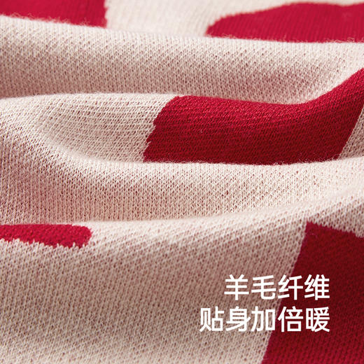 英氏儿童毛衣喜庆新年服秋冬女童羊毛针织衫拜年服新款亲子装 商品图1