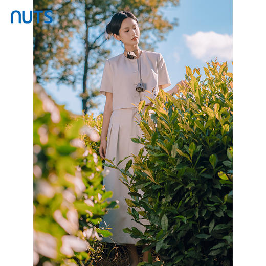 NUTS短袖宽松薄款小香风外套女夏休闲百搭4310401A1 商品图1