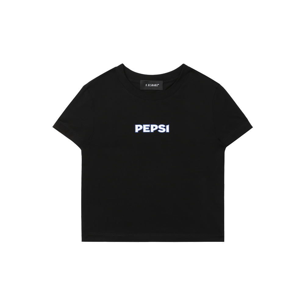 D.Desirable x PEPSI 女士正肩修身短T恤