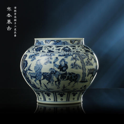 寒香慕古元青花仿明昭君出塞罐（缺货） 商品图1