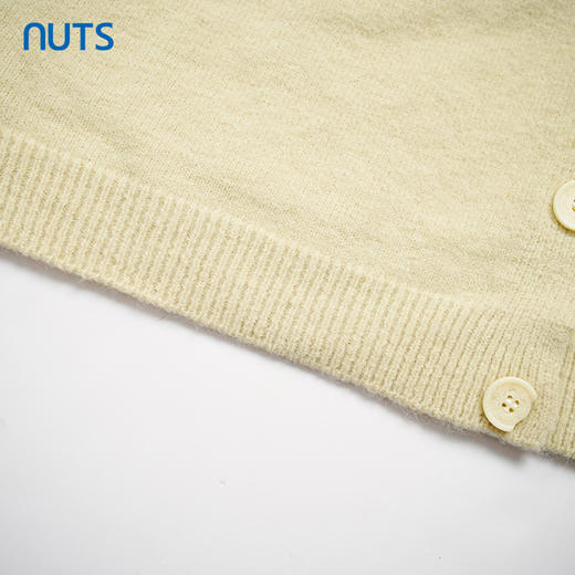 NUTS秋季新款简约休闲气质百搭宽松直筒针织开衫马夹女333053378 商品图4