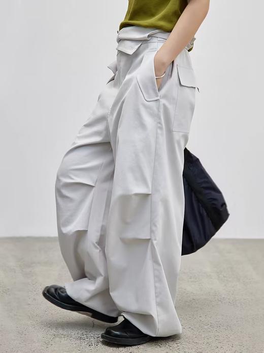 步履不停/4C46027C/软垂工装感背带裤 商品图4