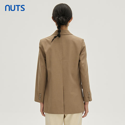 NUTS秋季新款时尚气质通勤风系带收腰显瘦西装外套女333041170 商品图4