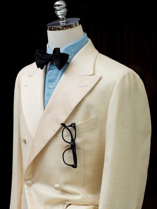 Cesare Attolini Vintage Silk Smoking Jacket 商品图9