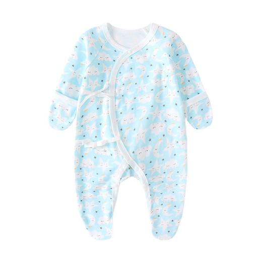 【包手包脚防抓蝴蝶衣】新生婴幼儿棉连体衣初生衣服春秋年服绑带哈衣 商品图4