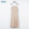 NUTS夏季新款高级感气质高腰显瘦优雅长款吊带连衣裙女332103340 商品缩略图2