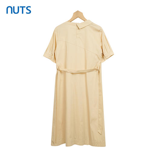 NUTS衬衫式连衣裙女士夏季显瘦短袖气质休闲裙子221101314 商品图1