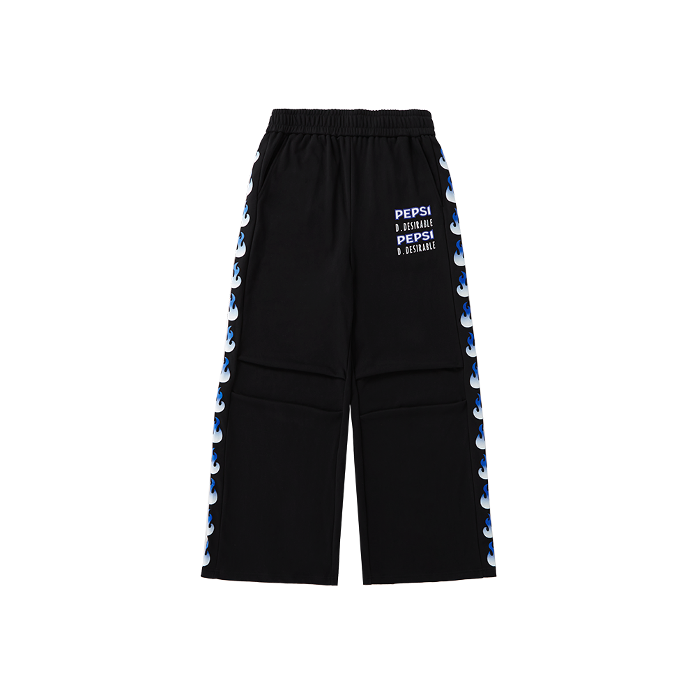 D.Desirable x PEPSI 侧中一溜焰阔腿卫裤