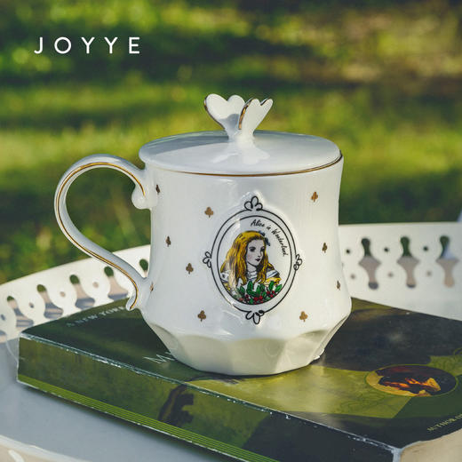 JOYYE爱丽丝-马克杯礼盒女陶瓷兔子水杯带盖咖啡杯子创意生日礼物 商品图0