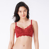 都市丽人内衣聚拢升杯常规文胸蕾丝中厚文胸3/4杯三排扣无钢圈YBT5D3 商品缩略图1