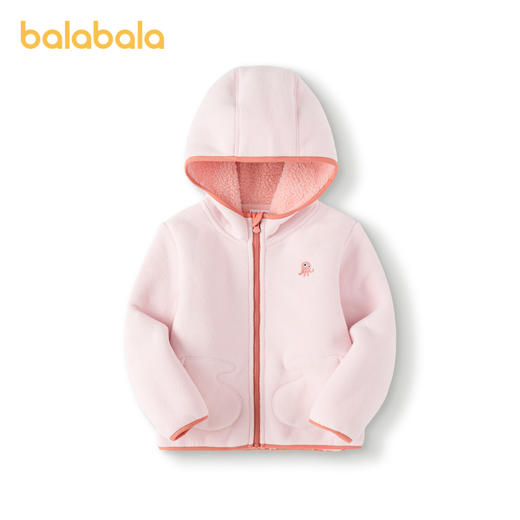 巴拉巴拉童装儿童外套男童女童摇粒绒上衣新款连帽秋冬装可爱 商品图4