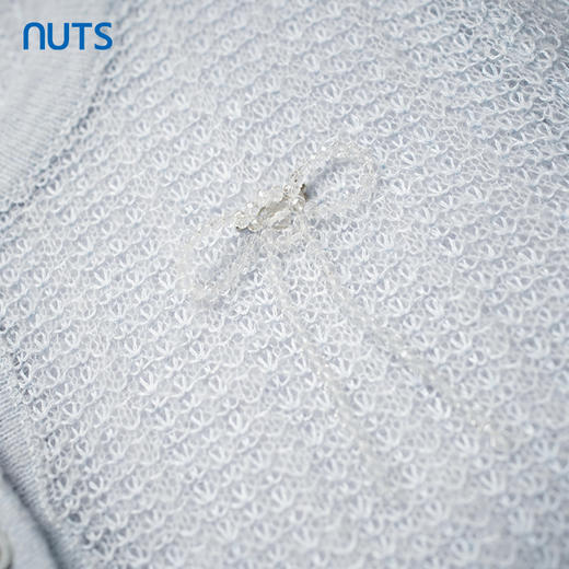 NUTS秋季新款纯色百搭薄款百搭长袖针织开衫短外套女334052309 商品图3