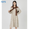 NUTS春秋季新款时尚碎花休闲风长袖连衣裙女（含披肩）231103217 商品缩略图3