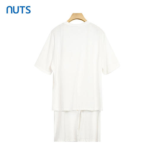NUTS夏季新款时尚气质简约版白色短袖T恤女327011063 商品图1