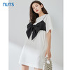 NUTS夏季新款时尚休闲简约纯色短袖连衣裙女429101271 商品缩略图0