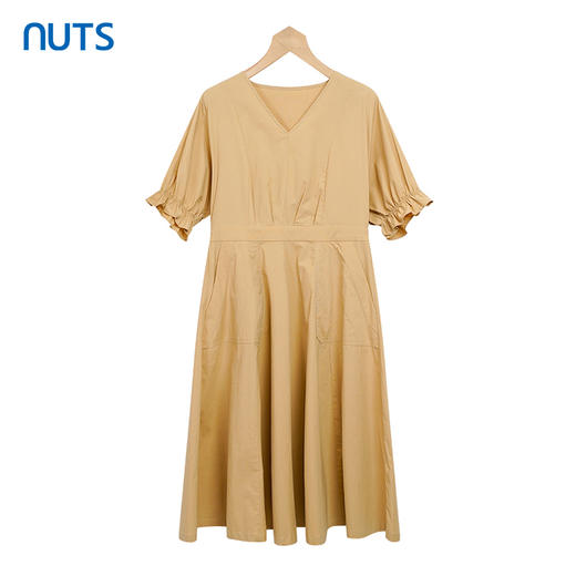 NUTS夏季新款宽松气质时尚女士中长款连衣裙221101311 商品图2