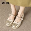 ZHR则则小香风链条渔夫鞋女鞋2024新款时尚小众珍珠舒适平底单鞋 商品缩略图5