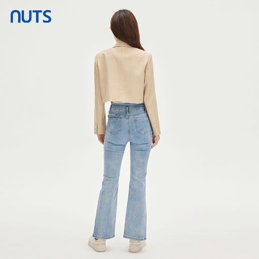NUTS秋季新款时尚气质通勤风一粒扣设计感短款西装外套332041147 商品图4