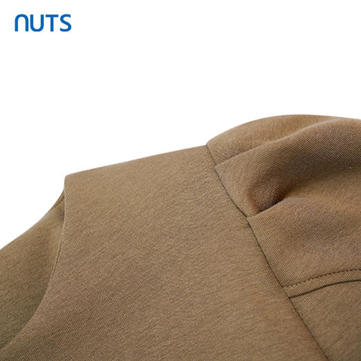 NUTS夏季显瘦纯色中长小众性感露腰短袖连衣长裙女428103535 商品图2