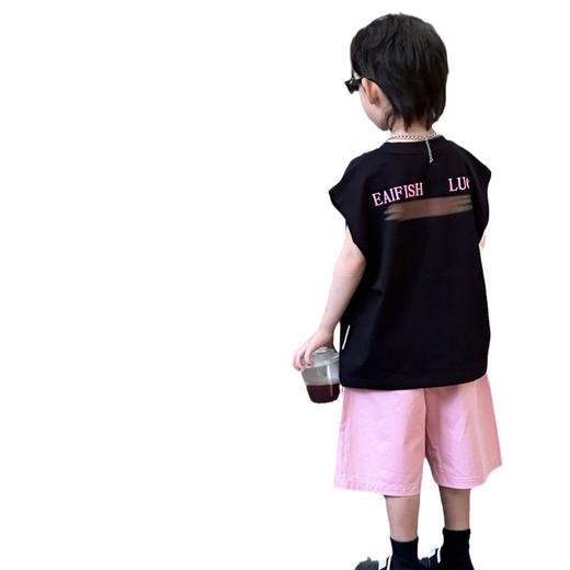 【男童时尚百搭氛围感套装】2024夏季新款韩版儿童洋气上衣短裤潮 商品图4