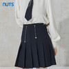 NUTS春秋季新款时尚甜美学院风设计感百褶半身短裙女231061131 商品缩略图1