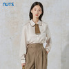 NUTS秋季新款时尚通勤学院风宽松百搭长袖衬衫女231013030B 商品缩略图0