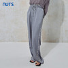 NUTS秋季新款宽松垂感休闲松紧腰抽绳设计休闲长裤女231073066B 商品缩略图1