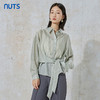 NUTS秋季新款时尚气质通勤风收腰设计感显瘦长袖衬衫女231013060B 商品缩略图1