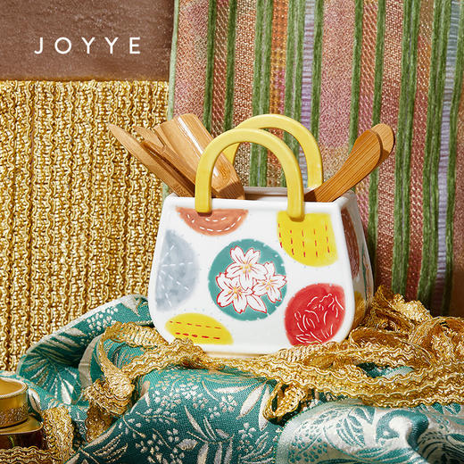 JOYYE布衣情-釉下手绘功夫茶具套装精致高档中式茶具配件六君子陶瓷送礼 商品图1