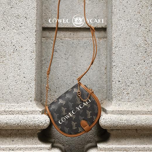 Cowec Ycaki 气质斜挎包包新款潮单肩小众马鞍包女 商品图1
