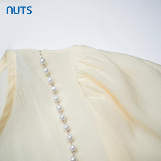 NUTS秋季新款纯色宽松通勤时尚长袖蝴蝶结套头衫女331012259 商品图3