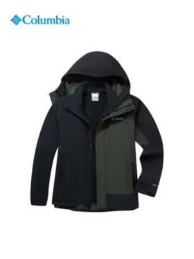 哥伦比亚男式抓绒内胆三合一外套XE5220