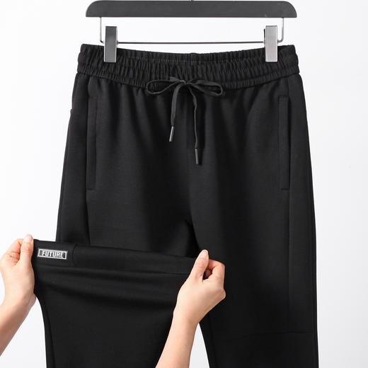 【Q】【新款DK】大依优型大码松紧腰直口束口休闲运动裤卫裤休闲裤加肥加大运动长裤胖子裤子 商品图0