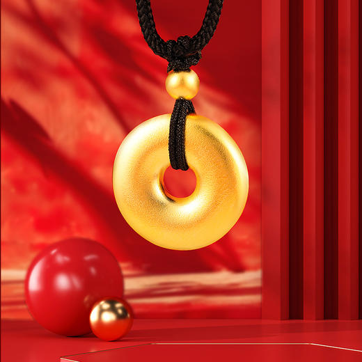 平安扣金吊坠 商品图2