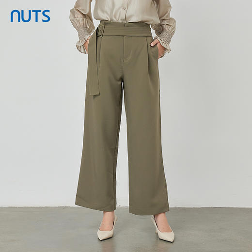 NUTS春秋季新款时尚气质通勤风宽松显瘦百搭休闲西装长裤231073008B 商品图4