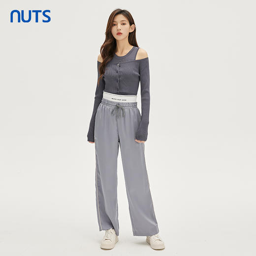 NUTS秋季新款时尚气质通勤风设计感两件套装针织套头衫332052012 商品图2