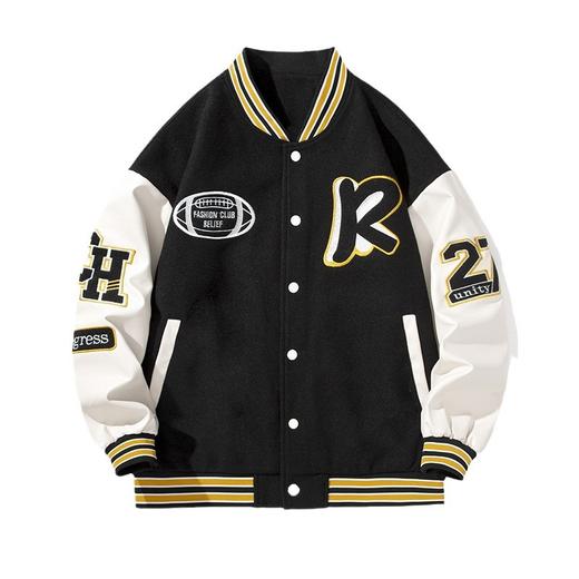 雀说爆款情侣款棒球服夹克外套男刺绣棒球服AL6618 商品图4