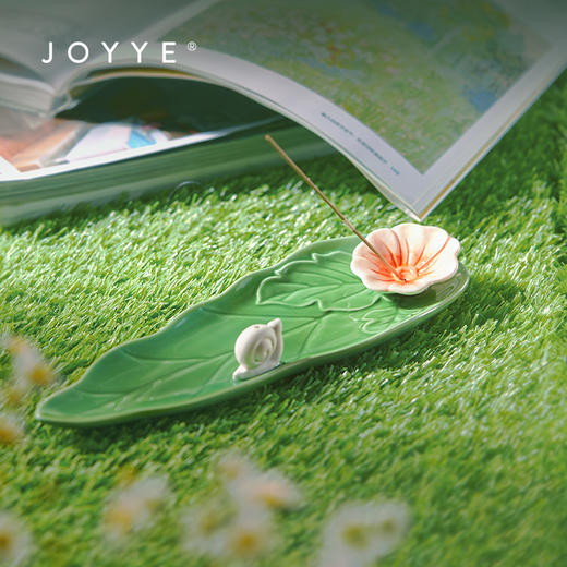 JOYYE梦里花-线香香炉陶瓷家用室内创意沉香盘檀香托香插香座底座熏香炉 商品图0
