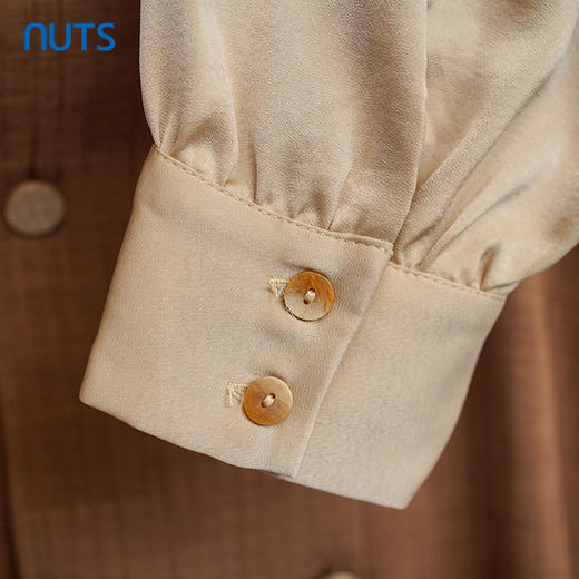 NUTS商场同款拼接设计感衬衫连衣裙女131103024 商品图2