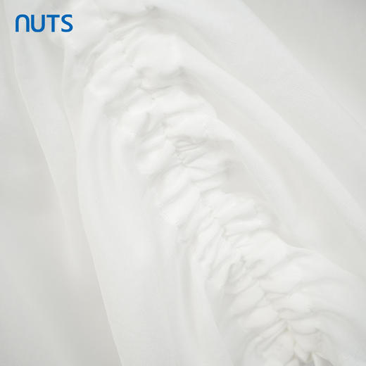 NUTS商场同款白色简约休闲中袖套头衫女121012017A 商品图4