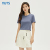 NUTS秋季新款时尚气质简约高级感修身显瘦短袖T恤女332021232 商品缩略图1