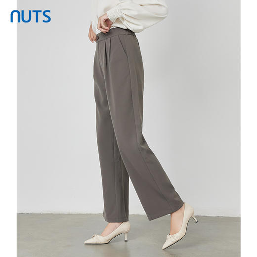 NUTS秋季新款时尚气质通勤风宽松阔腿显瘦休闲长裤女231073215 商品图1
