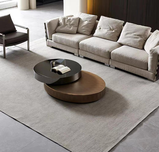 RW-现代圆茶几360度旋转 商品图1