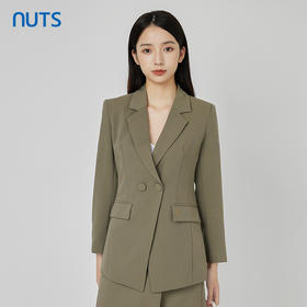 NUTS秋季新款时尚气质通勤风宽松显瘦百搭西装外套女231048015B