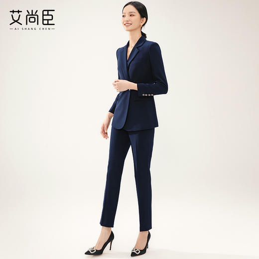 艾尚臣西装套装女2024春新款气质女神范珠宝店销售前台接待工作装 商品图1
